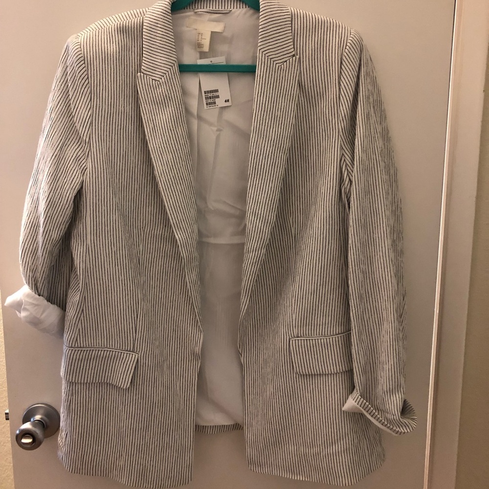H&M Striped blazer